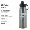 adidas Metal Water Bottle 1L | Double-Wall Insulated, Leak-Resistant Lid, Stays Cold 24 Hours, Stays Hot 12 Hours, Swap-Friendly Lid, Workouts & Daily Use(Wonder Sage Green/White/Black/L)