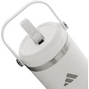 adidas Stainless Steel Tumbler 30 oz (900 mL) Handle & Straw Lid(White/Stainless Steel)