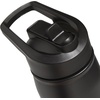 adidas Straw Lid Metal Water Bottle 600 mL | Double-Wall Insulated, Leak-Resistant Lid, Stays Cold 24 Hours, Easy-Use Straw Top, Swap-Friendly Lid, Workouts & Daily Use(Black/White/M)