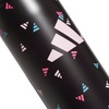 adidas Straw Lid Metal Water Bottle 600 mL | Double-Wall Insulated, Leak-Resistant Lid, Stays Cold 24 Hours, Easy-Use Straw Top, Swap-Friendly Lid, Workouts & Daily Use(3 Bar Toss Black-clear Pink/Black/Clear Pink/M)