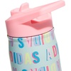 adidas Straw Lid Metal Water Bottle 600 mL | Double-Wall Insulated, Leak-Resistant Lid, Stays Cold 24 Hours, Easy-Use Straw Top, Swap-Friendly Lid, Workouts & Daily Use(Hall Pass Semi Flash Aqua/Pink Spark/White)