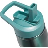adidas Straw Lid Metal Water Bottle 600 mL | Double-Wall Insulated, Leak-Resistant Lid, Stays Cold 24 Hours, Easy-Use Straw Top, Swap-Friendly Lid, Workouts & Daily Use(Preloved Teal Green/Powder Teal Green/M)