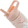 adidas Straw Lid Metal Water Bottle 600 mL | Double-Wall Insulated, Leak-Resistant Lid, Stays Cold 24 Hours, Easy-Use Straw Top, Swap-Friendly Lid, Workouts & Daily Use(Pink Tint/White/Semi Frozen Turbo Pink/M/2)