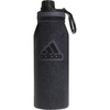 adidas Metal Water Bottle 1L | Double-Wall Insulated, Leak-Resistant Lid, Stays Cold 24 Hours, Stays Hot 12 Hours, Swap-Friendly Lid, Workouts & Daily Use(Twill Black/Black/Grey Five)