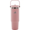 adidas Stainless Steel Tumbler 30 oz (900 mL) Handle & Straw Lid(Dual Lilac Purple/Distilled Pink)