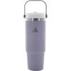 adidas Stainless Steel Tumbler 30 oz (900 mL) Handle & Straw Lid(Silver Violet Purple/Frozen Purple)
