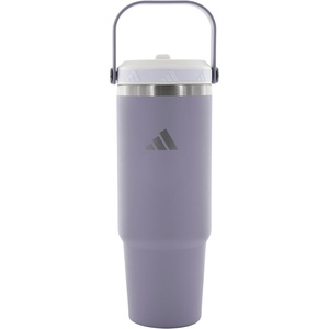 adidas Stainless Steel Tumbler 30 oz (900 mL) Handle & Straw Lid(Silver Violet Purple/Frozen Purple)