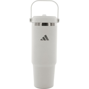 adidas Stainless Steel Tumbler 30 oz (900 mL) Handle & Straw Lid(White/Stainless Steel)