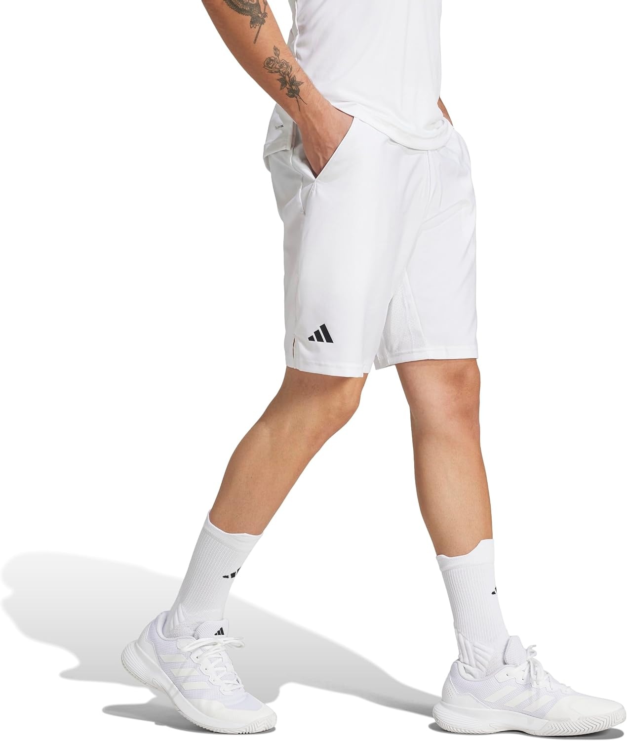 image:imageAdidas Mens Club Tennis Climacool 3Stripes ShortsWhite