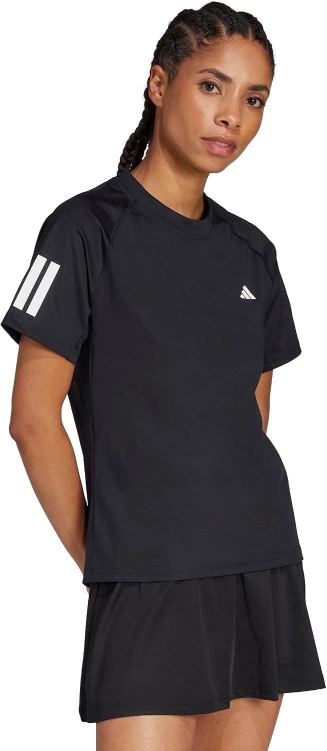 image:imageAdidas Womens Club Tennis Climacool 3Stripes TShirtBlack