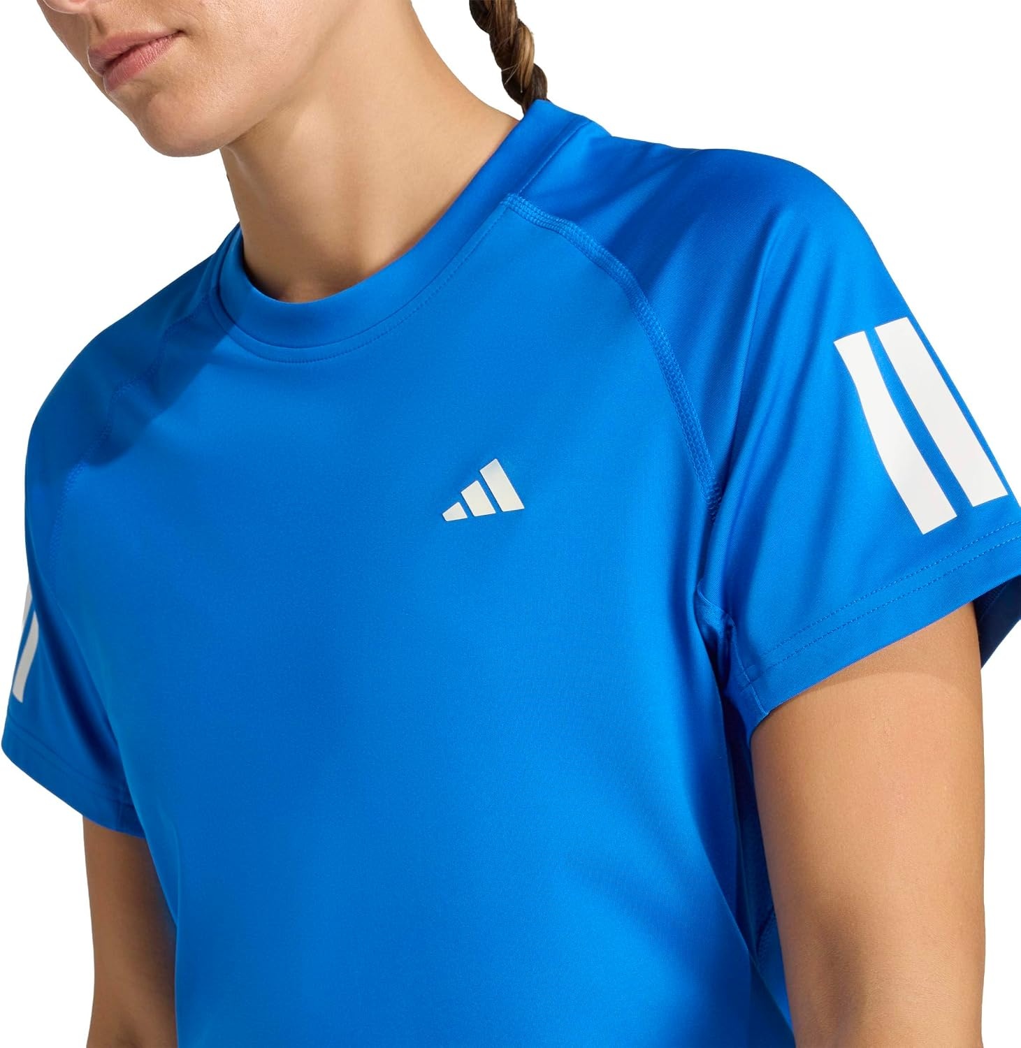 image:imageAdidas Womens Club Tennis Climacool 3Stripes TShirtGlory Blue