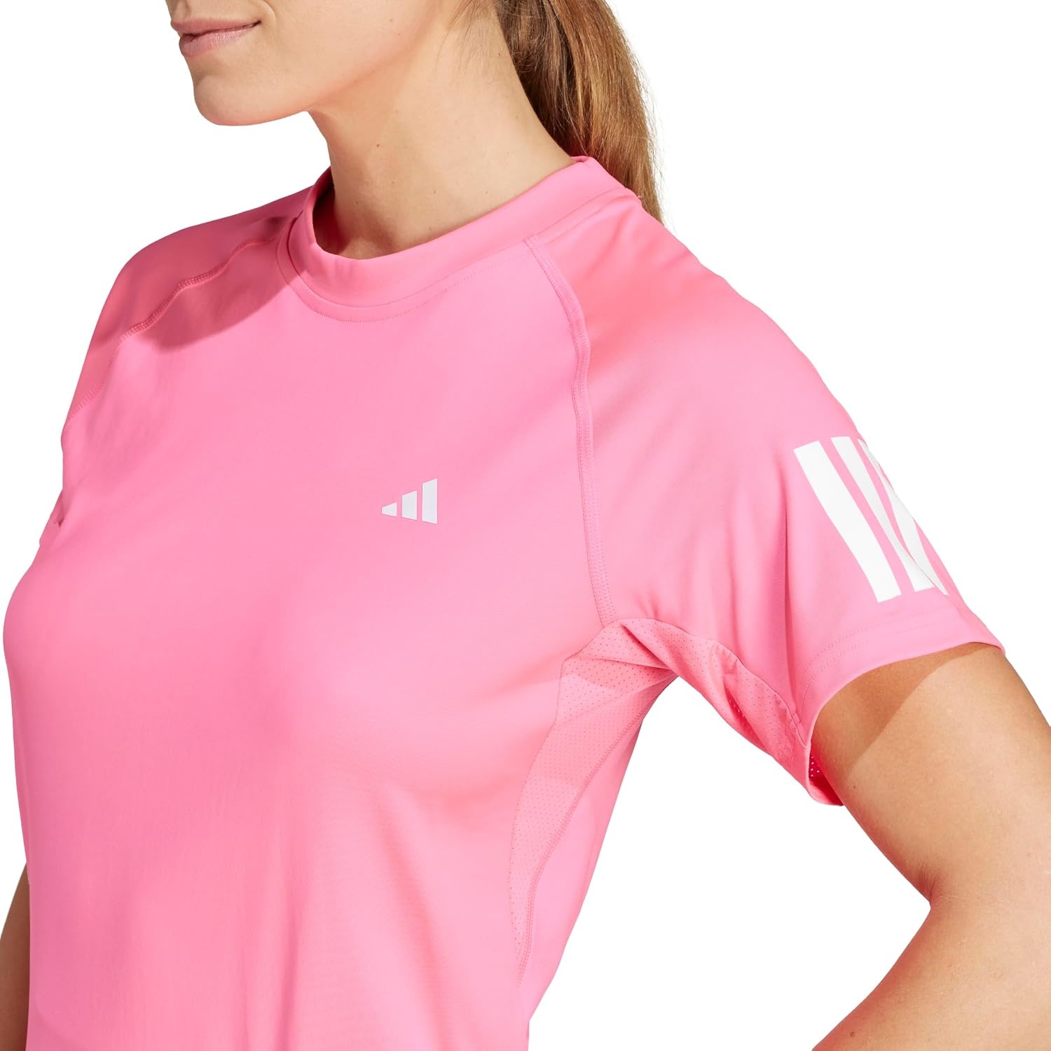 image:imageAdidas Womens Club Tennis Climacool 3Stripes TShirtLucid Pink
