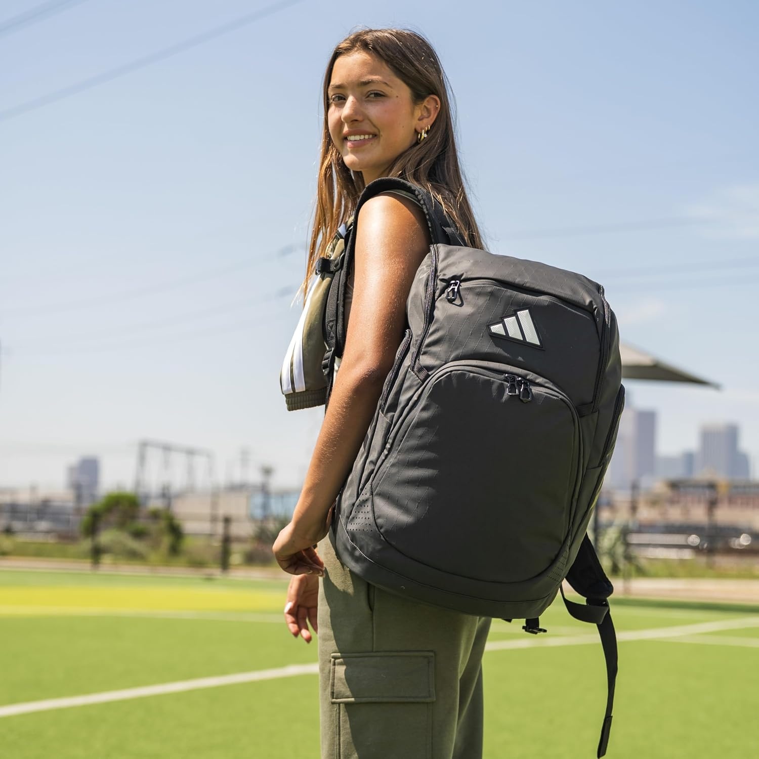 image:imageadidas 5Star Team 2 Backpack MultiSport Padded Laptop Sleeve Organizer Pockets WaterBottle Pockets Durable Build School Gym amp Travel ReadyBlack