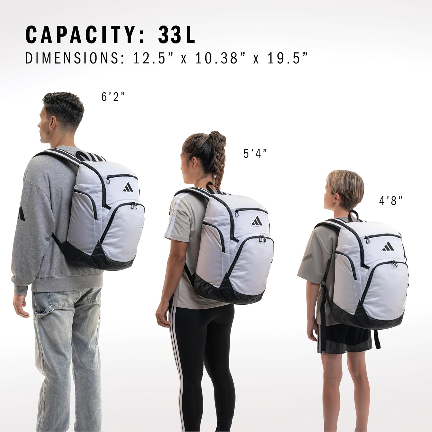 image:imageadidas 5Star Team 2 Backpack MultiSport Padded Laptop Sleeve Organizer Pockets WaterBottle Pockets Durable Build School Gym amp Travel ReadyBlack