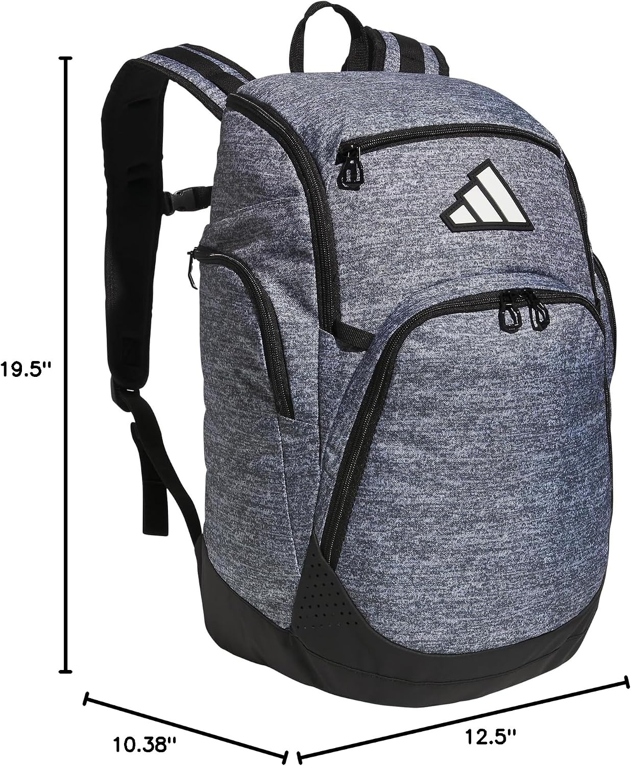 image:imageadidas 5Star Team 2 Backpack MultiSport Padded Laptop Sleeve Organizer Pockets WaterBottle Pockets Durable Build School Gym amp Travel ReadyJersey Onix Grey