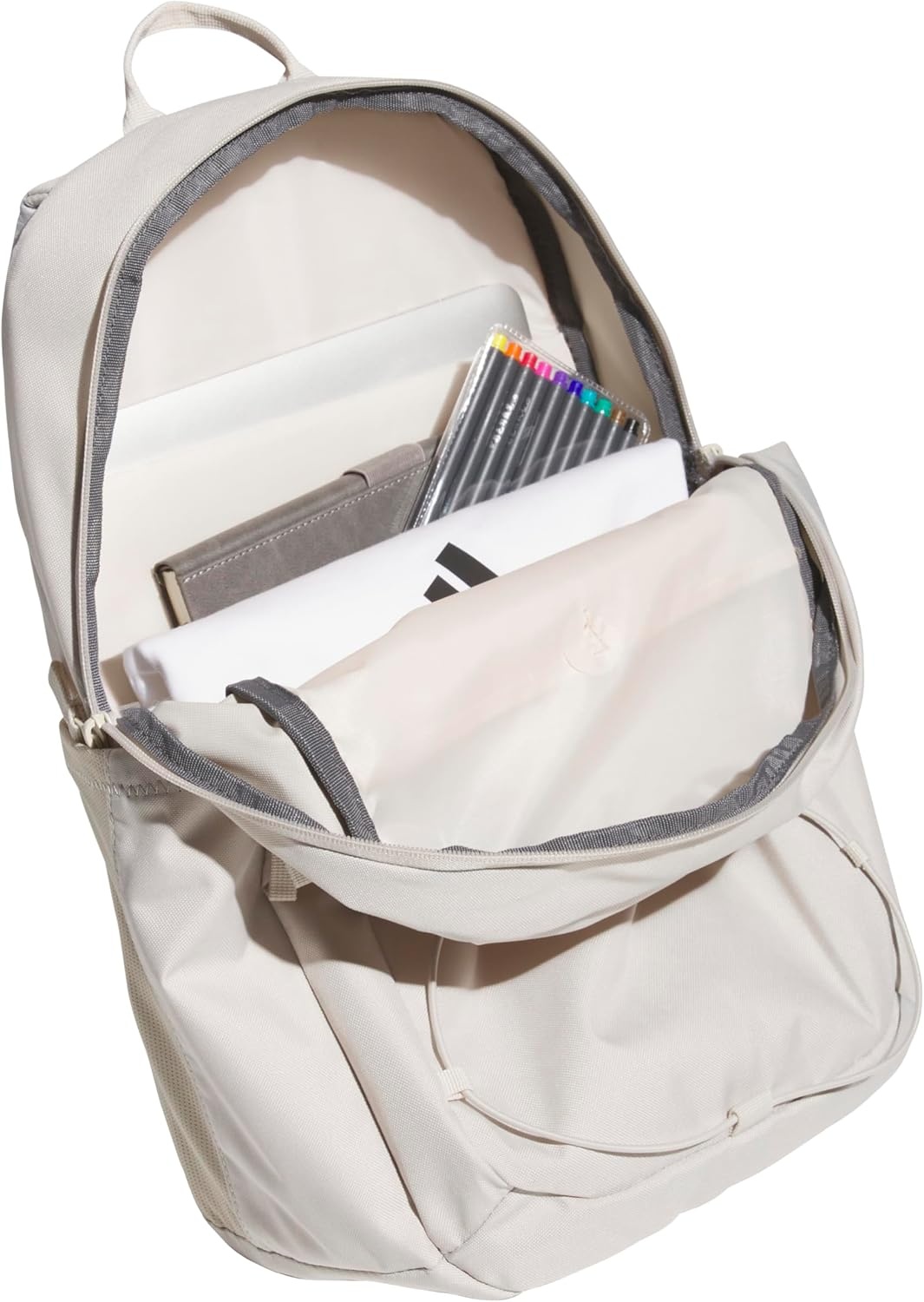 image:imageadidas Amplifier Backpack for Laptop School and Gym 28LAlumina BeigeRose GoldBungee