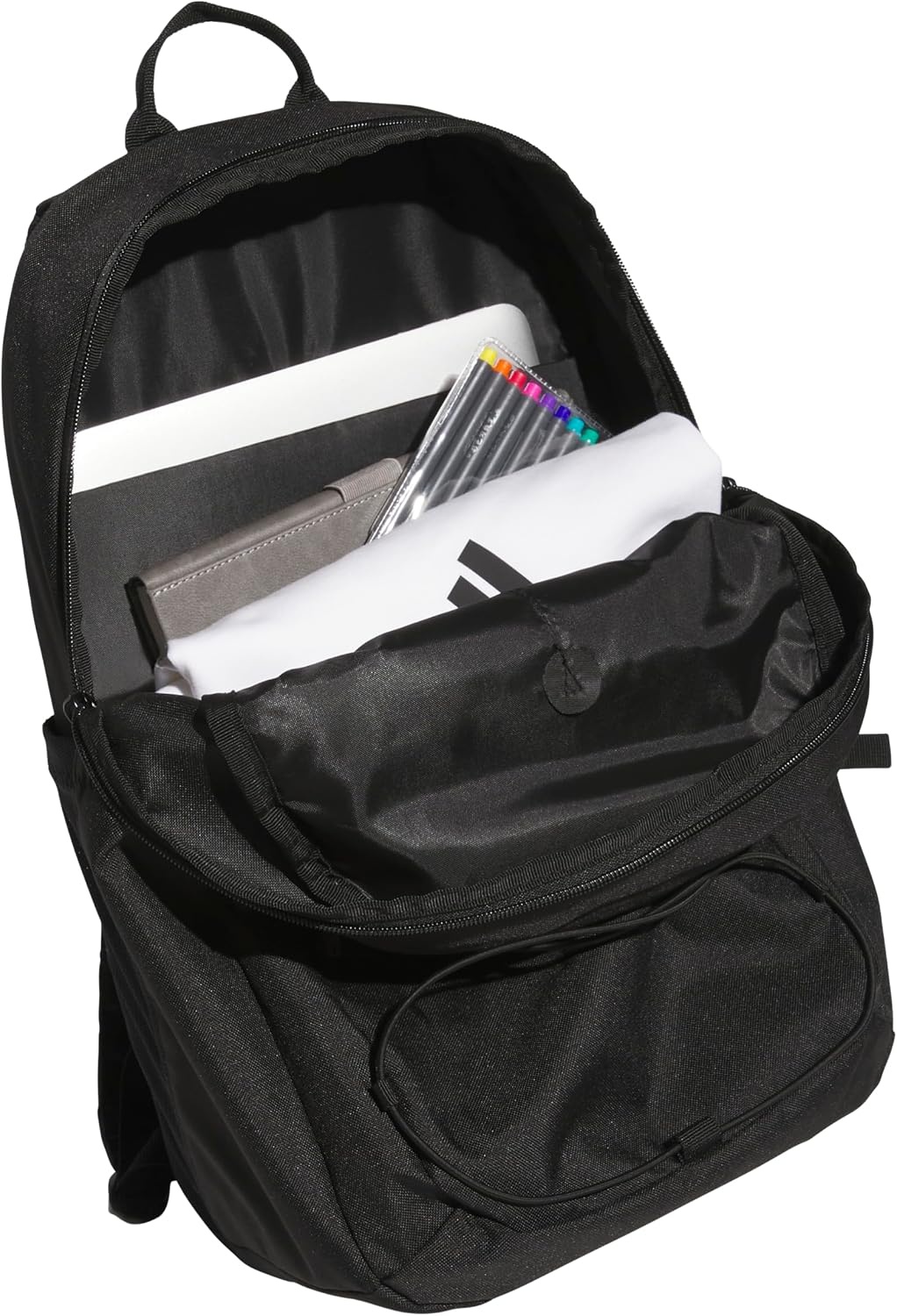 image:imageadidas Amplifier Backpack for Laptop School and Gym 28LBlackGold MetallicBungee