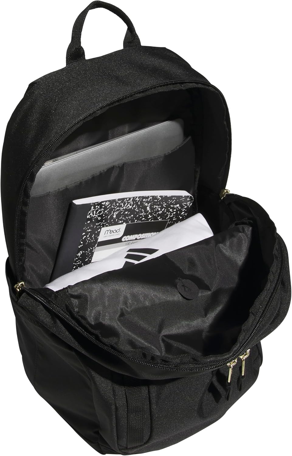 image:imageadidas Amplifier Backpack for Laptop School and Gym 28LBlackGold MetallicRegular