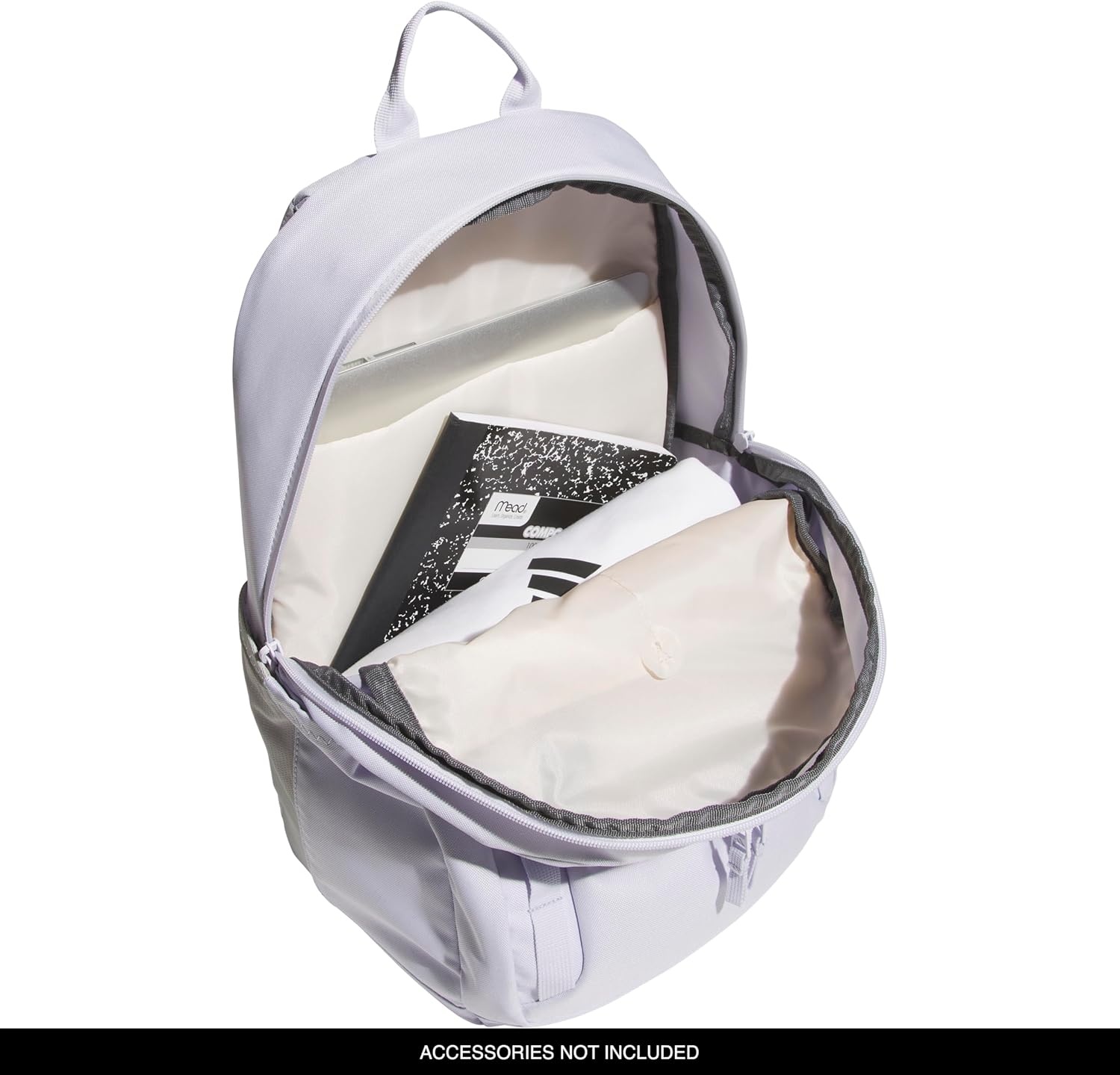 image:imageadidas Amplifier Backpack for Laptop School and Gym 28LFrozen PurpleSilver Violet PurpleRegular