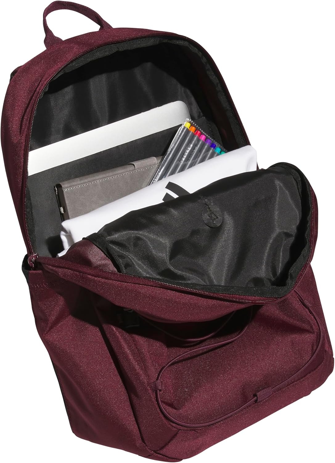 image:imageadidas Amplifier Backpack for Laptop School and Gym 28LMaroonBlackBungee