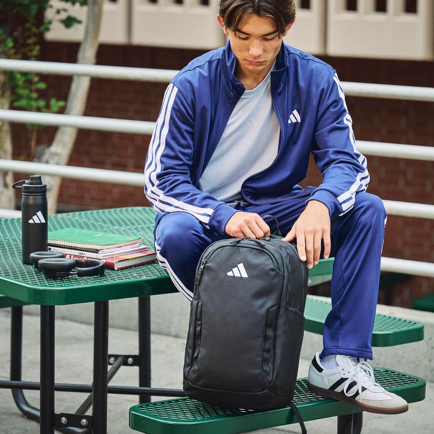 image:imageadidas Amplifier Backpack for Laptop School and Gym 28LWarm Vanilla YellowWhiteRegular