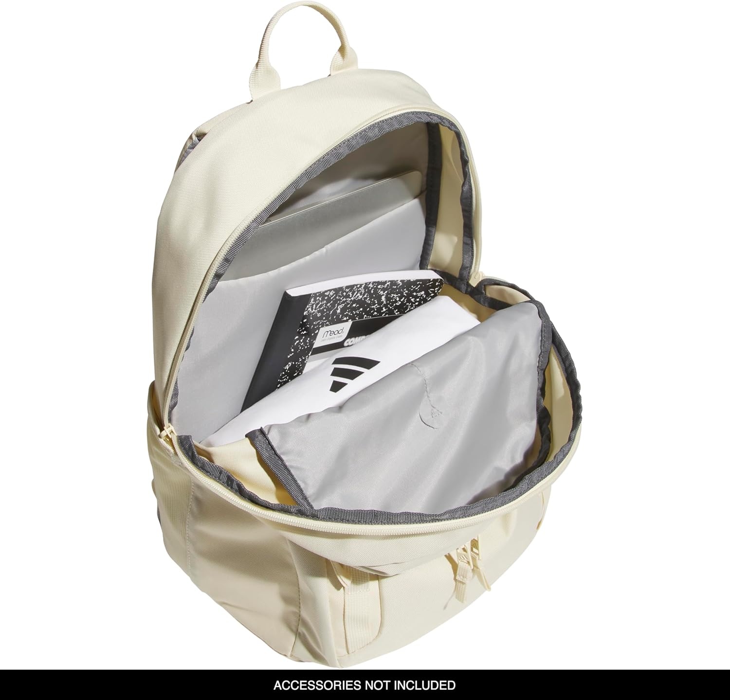 image:imageadidas Amplifier Backpack for Laptop School and Gym 28LWarm Vanilla YellowWhiteRegular