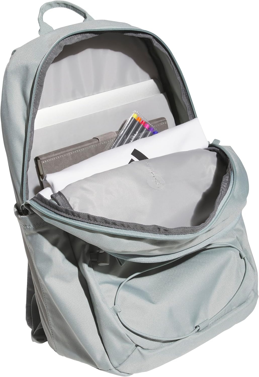 image:imageadidas Amplifier Backpack for Laptop School and Gym 28LWonder Sage GreenWhiteBungee