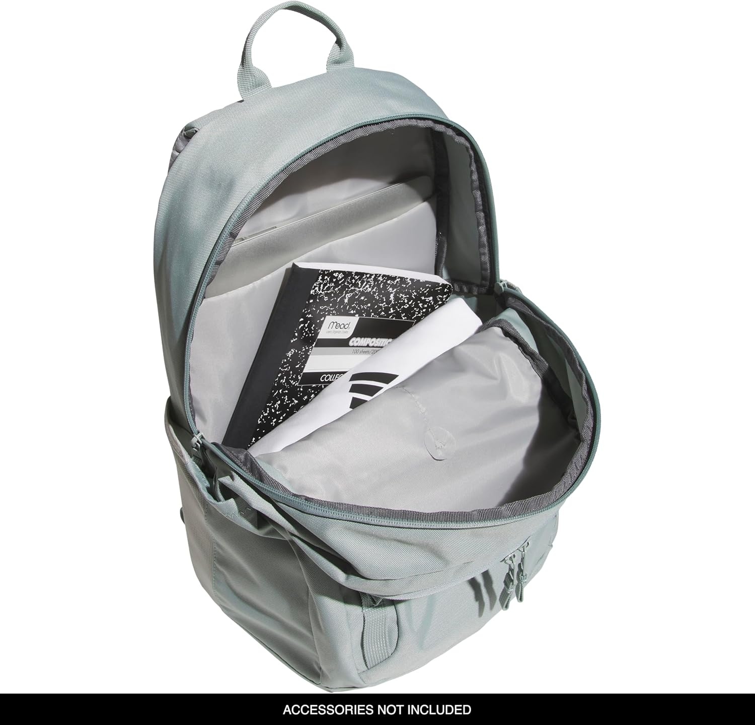 image:imageadidas Amplifier Backpack for Laptop School and Gym 28LWonder Sage GreenWhiteRegular