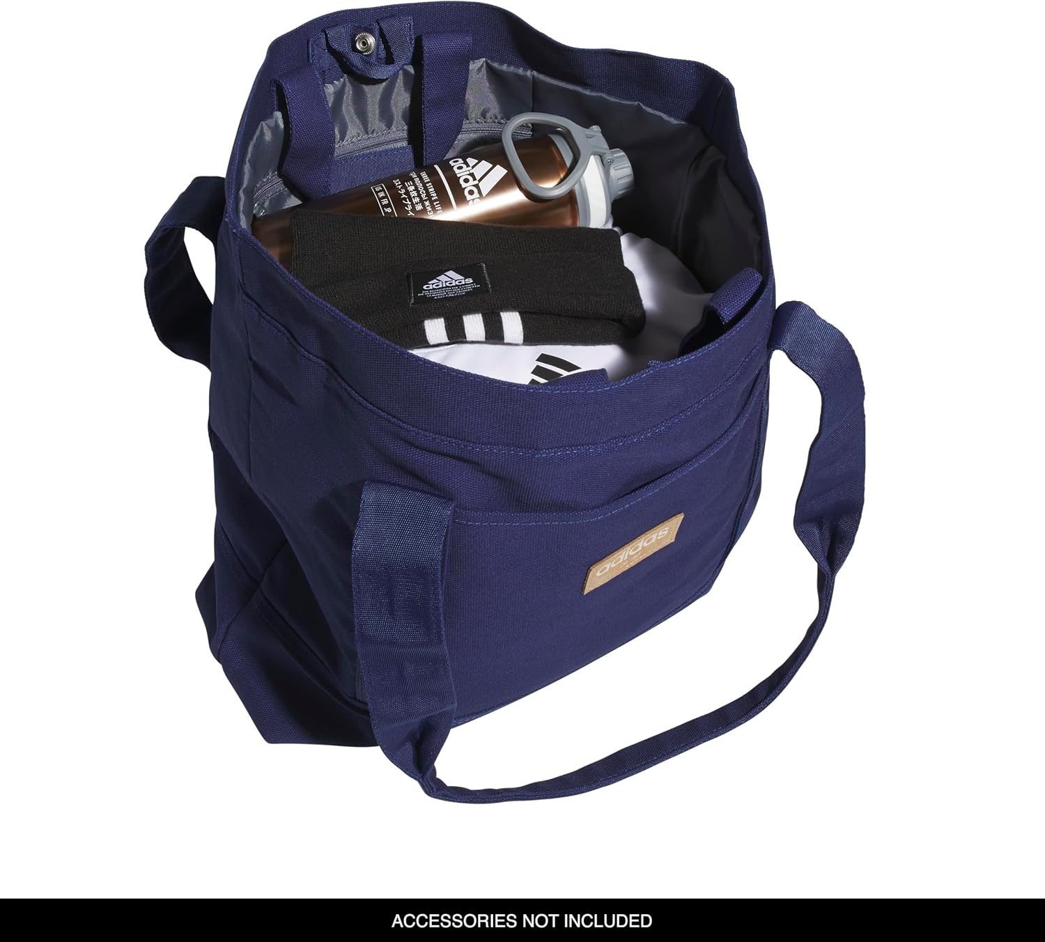 image:imageadidas Canvas Court Tote Bag Roomy Interior Interior Pockets Comfortable Straps Durable Build Everyday amp Court ReadyDark Blue1Regular 28l