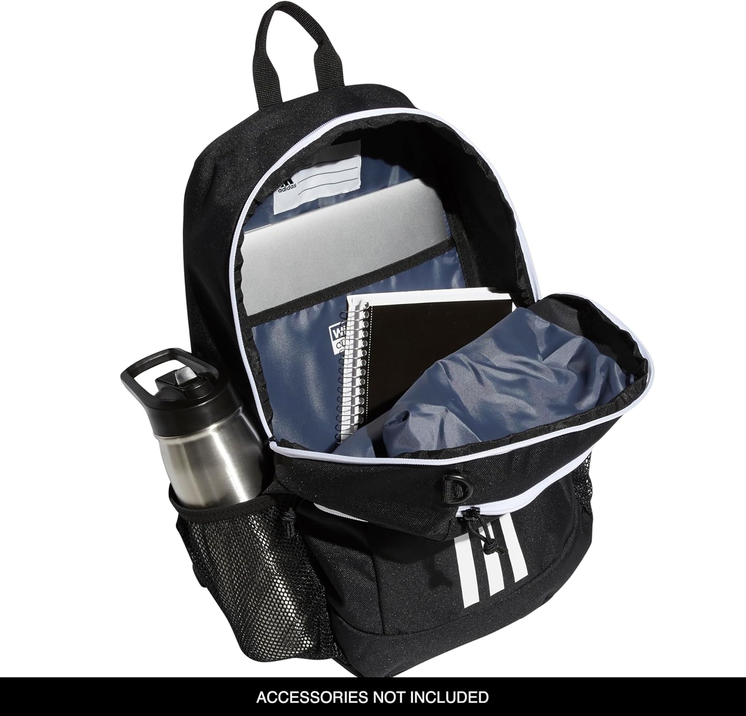 image:imageadidas Creator School Backpack 21L Padded Laptop Sleeve Durable Build RightSized For Kids Carries Comfortably Spills Wipe Away School Gym amp Travel ReadyBlackWhite2