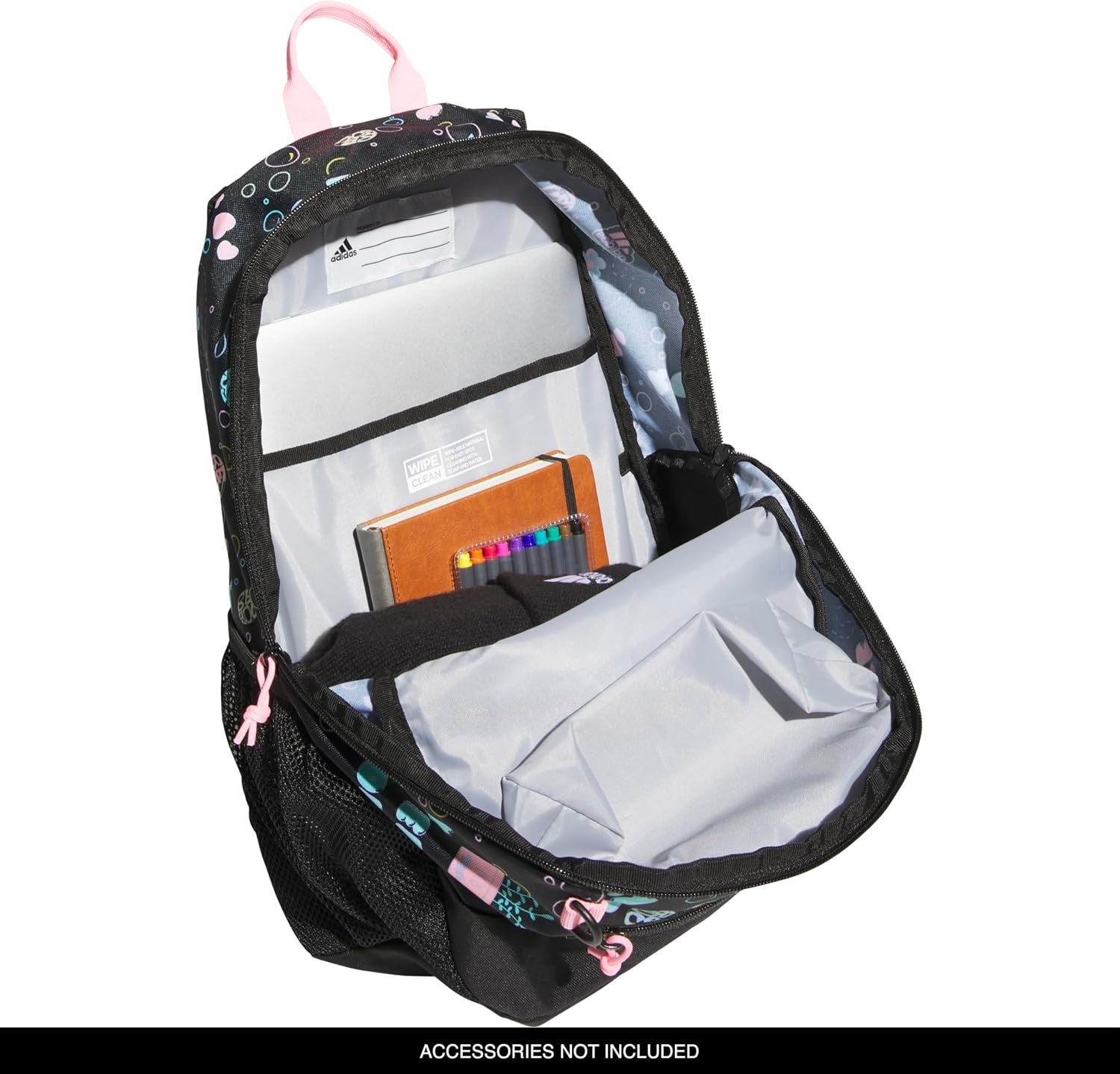image:imageadidas Creator School Backpack 21L Padded Laptop Sleeve Durable Build RightSized For Kids Carries Comfortably Spills Wipe Away School Gym amp Travel ReadySeed Hyper Optimism