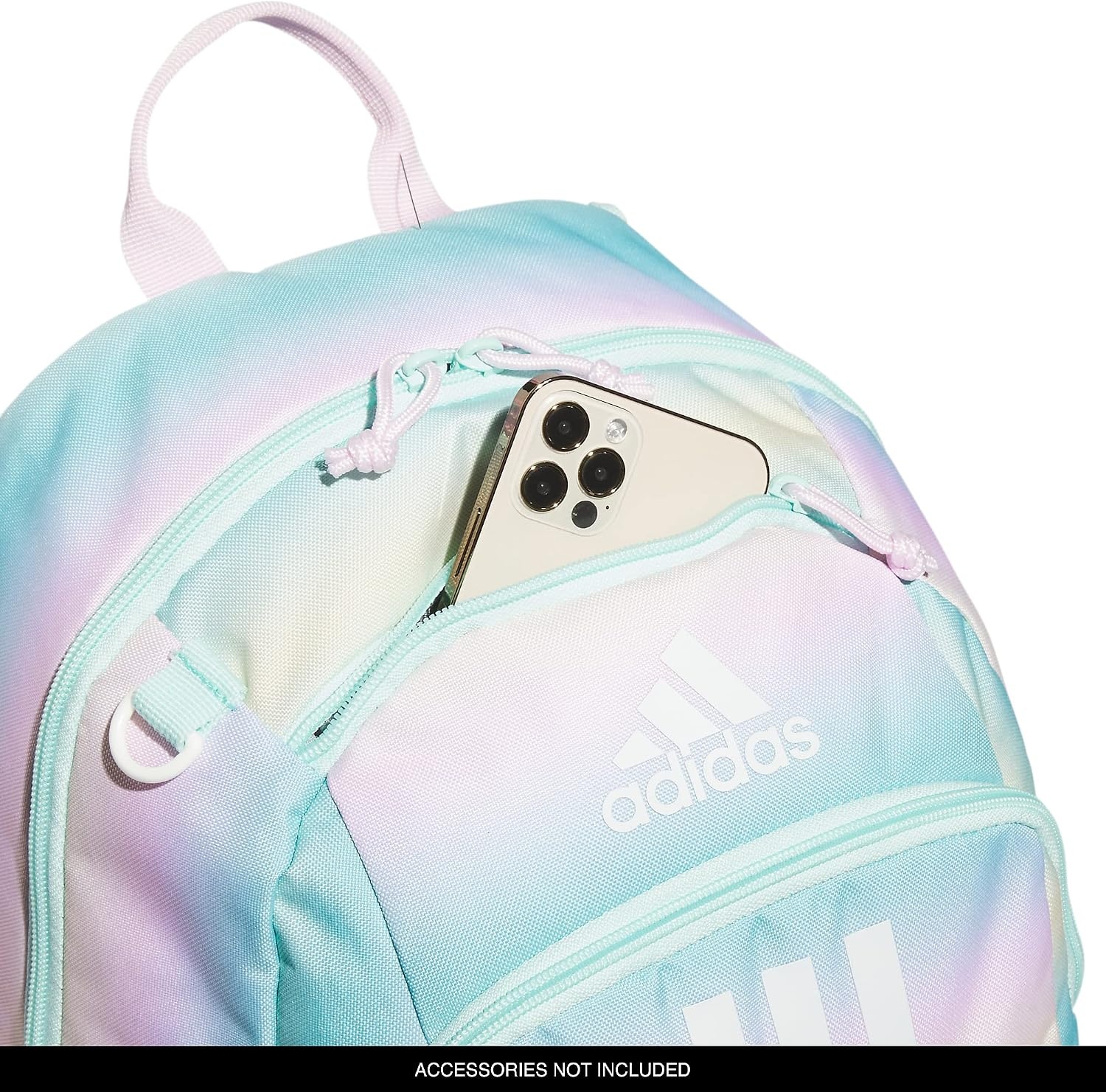 image:imageadidas Creator School Backpack 21L Padded Laptop Sleeve Durable Build RightSized For Kids Carries Comfortably Spills Wipe Away School Gym amp Travel ReadyGradient Flash AquaOnix GreyWhite2