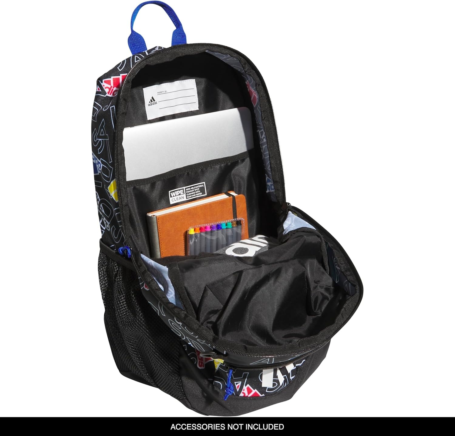 image:imageadidas Creator School Backpack 21L Padded Laptop Sleeve Durable Build RightSized For Kids Carries Comfortably Spills Wipe Away School Gym amp Travel ReadyAdi Comp BlackTeam Royal Blue2