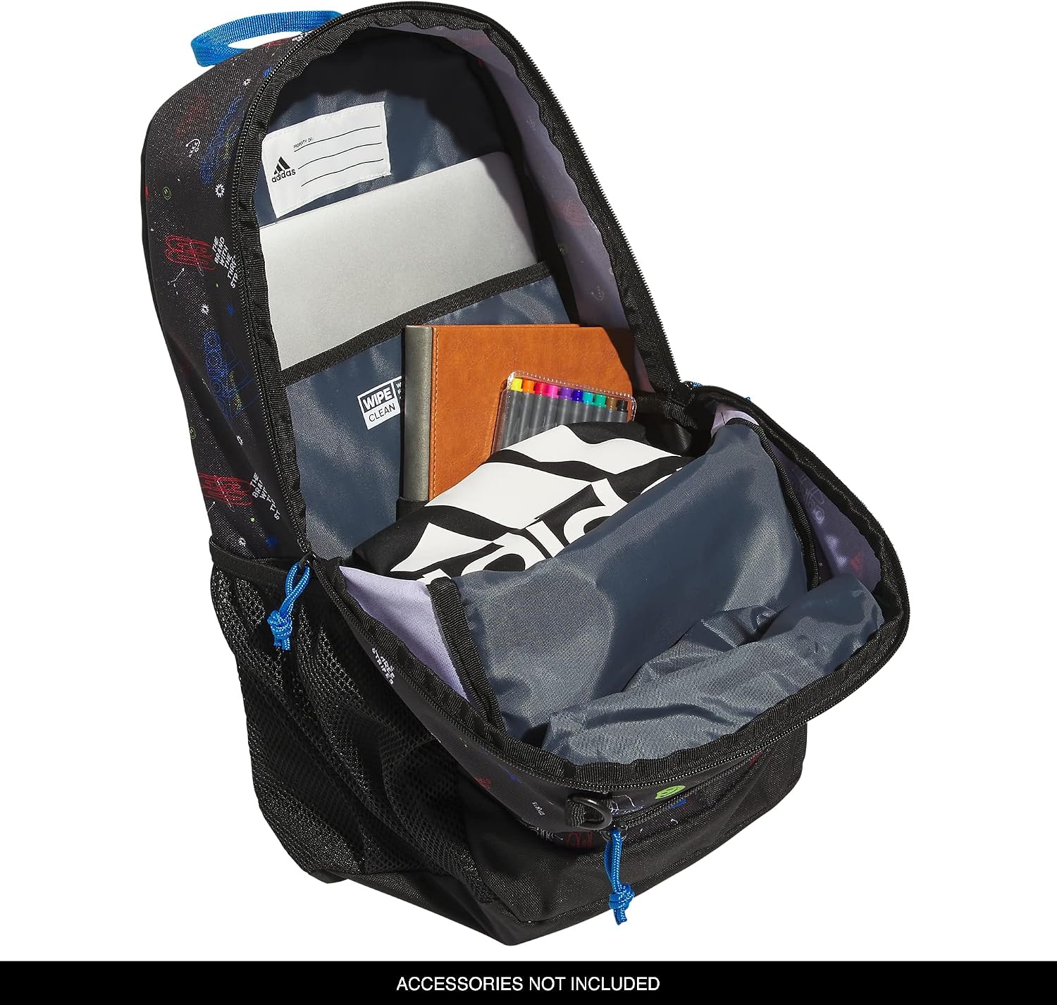 image:imageadidas Creator School Backpack 21L Padded Laptop Sleeve Durable Build RightSized For Kids Carries Comfortably Spills Wipe Away School Gym amp Travel ReadyIcon Brand Love BlackBright Royal Blue2