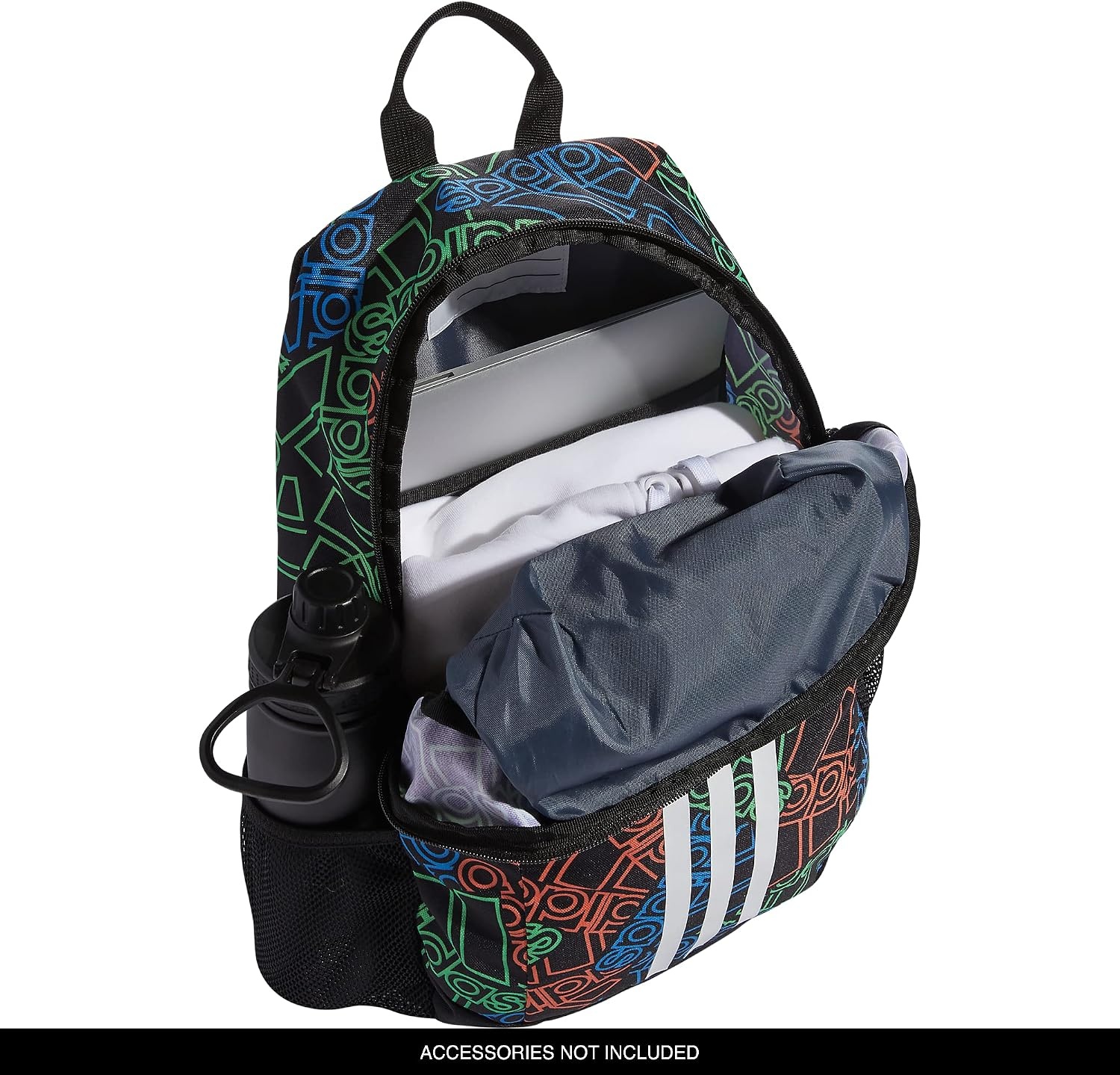 image:imageadidas Creator School Backpack 21L Padded Laptop Sleeve Durable Build RightSized For Kids Carries Comfortably Spills Wipe Away School Gym amp Travel ReadyOutline Bos TossBlackWhite2