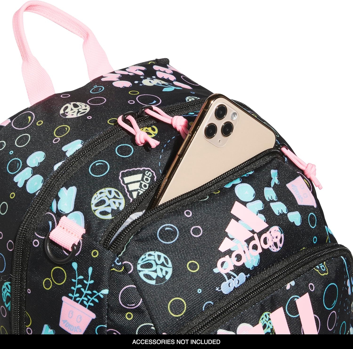 image:imageadidas Creator School Backpack 21L Padded Laptop Sleeve Durable Build RightSized For Kids Carries Comfortably Spills Wipe Away School Gym amp Travel ReadySeed Hyper Optimism