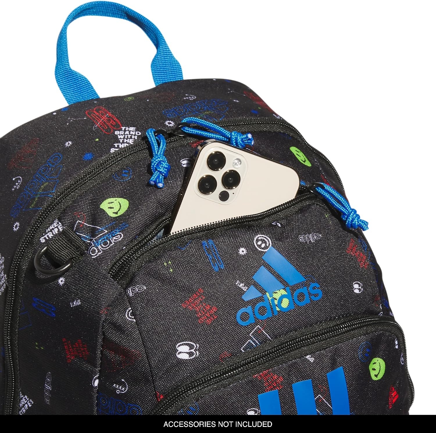 image:imageadidas Creator School Backpack 21L Padded Laptop Sleeve Durable Build RightSized For Kids Carries Comfortably Spills Wipe Away School Gym amp Travel ReadyIcon Brand Love BlackBright Royal Blue2