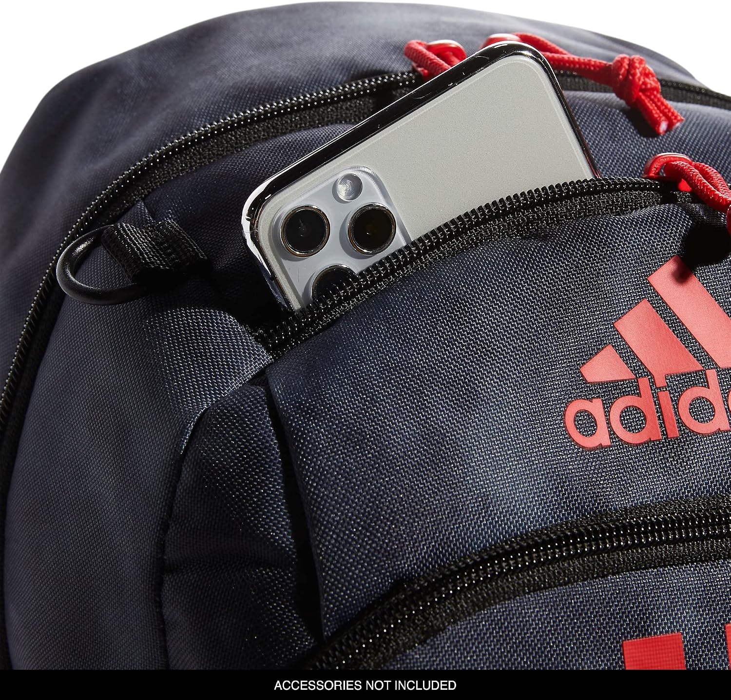 image:imageadidas Creator School Backpack 21L Padded Laptop Sleeve Durable Build RightSized For Kids Carries Comfortably Spills Wipe Away School Gym amp Travel ReadyStone Wash CarbonVivid Red2