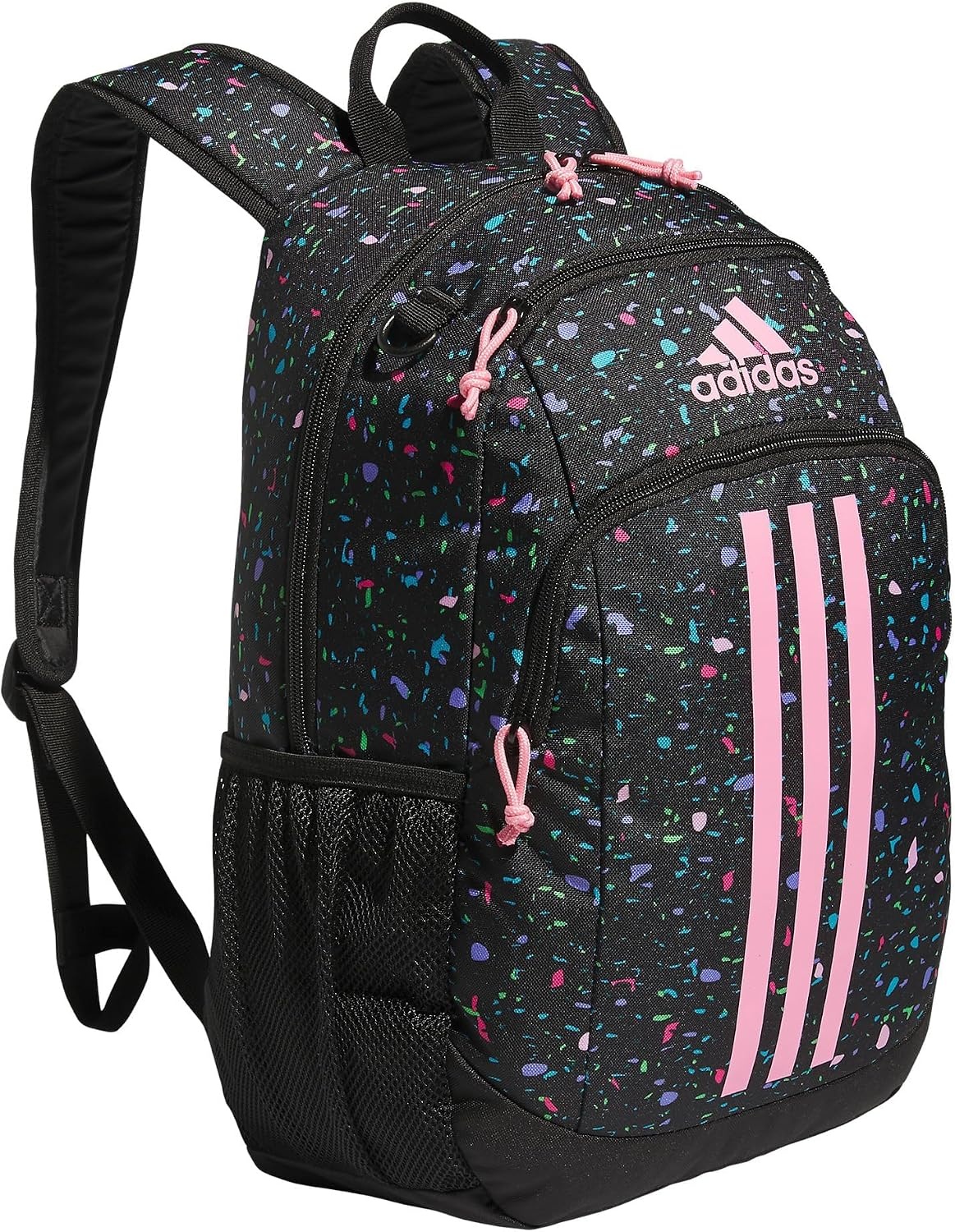 image:imageadidas Creator School Backpack 21L Padded Laptop Sleeve Durable Build RightSized For Kids Carries Comfortably Spills Wipe Away School Gym amp Travel ReadySpeckle BlackBliss PinkBlack2