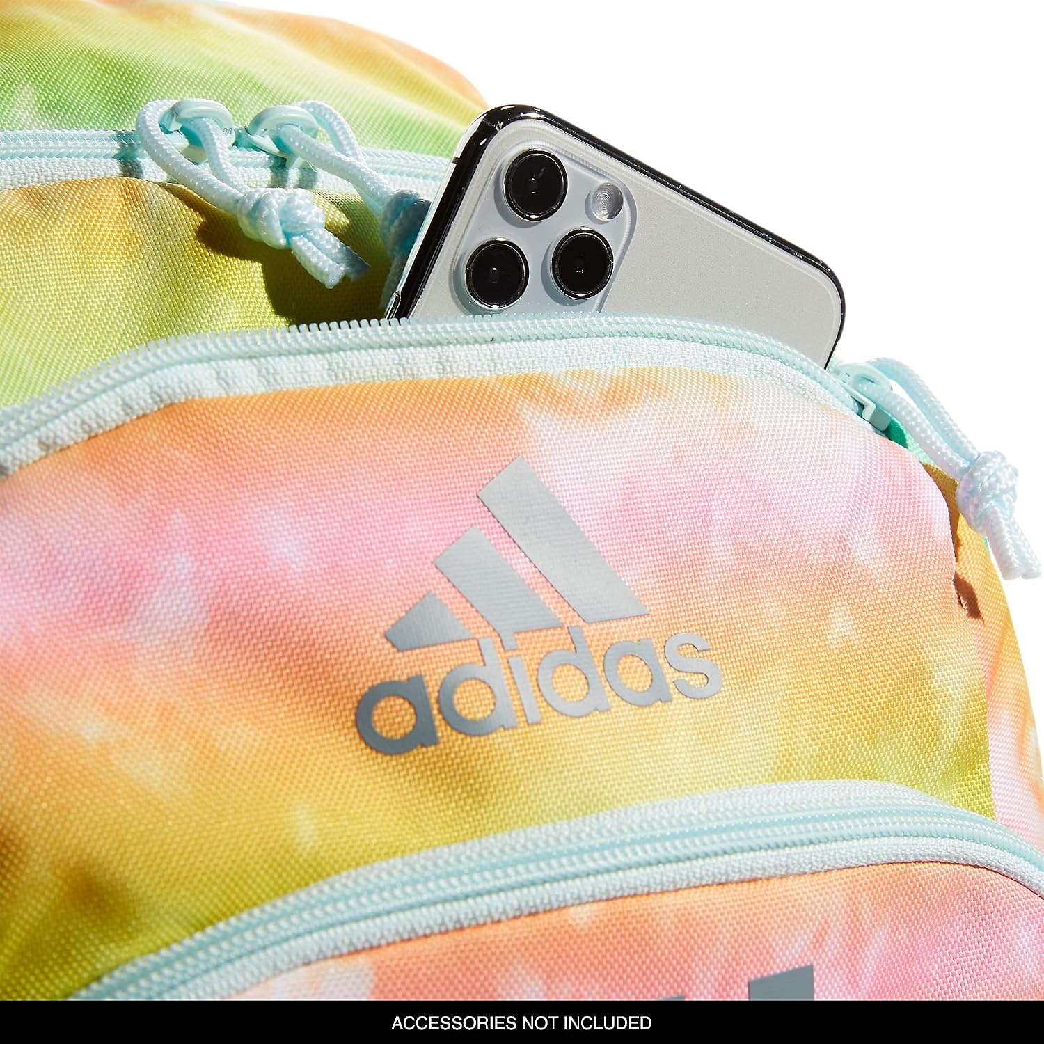 image:imageadidas Creator School Backpack 21L Padded Laptop Sleeve Durable Build RightSized For Kids Carries Comfortably Spills Wipe Away School Gym amp Travel ReadyStone Wash RainbowGreyAlmost Blue2