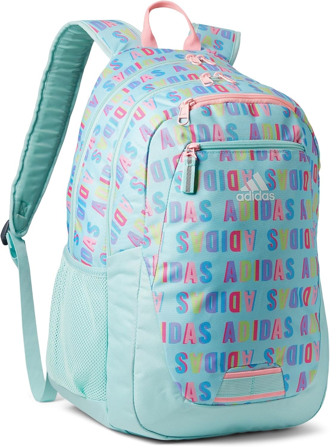 image:imageadidas Foundation Backpack 38LHall Pass Semi Flash AquaPink Spark