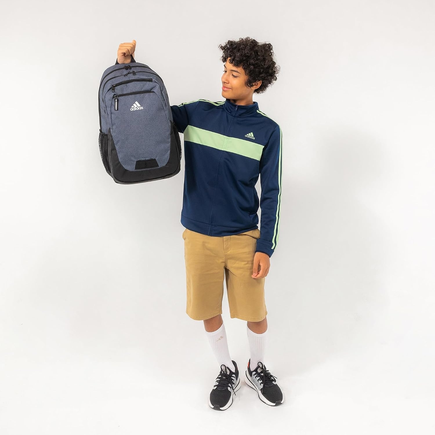 image:imageadidas Foundation Backpack 38LHall Pass Semi Flash AquaPink Spark