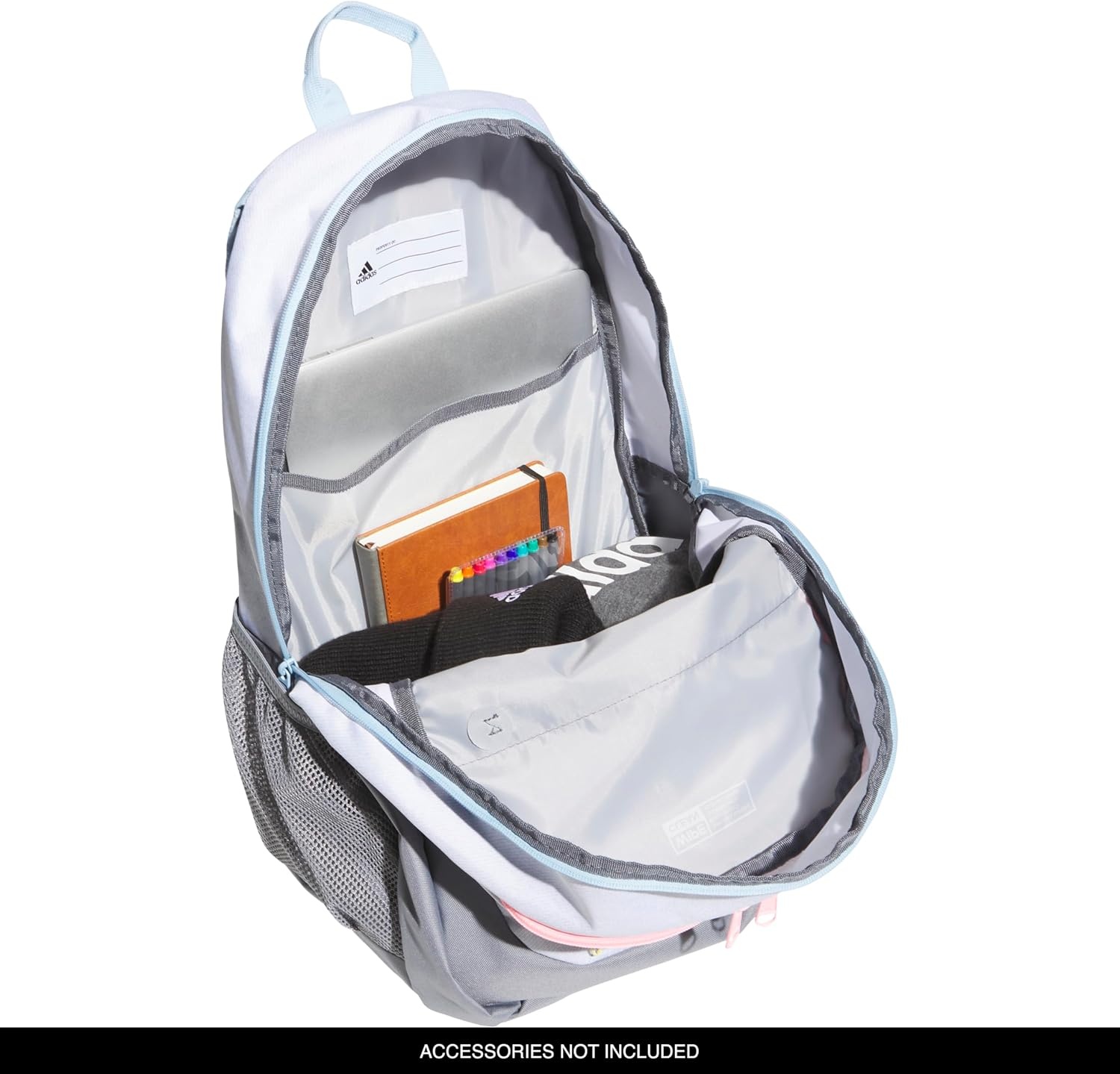 image:imageadidas Foundation Backpack 38LTwill WhitePink SparkGrey