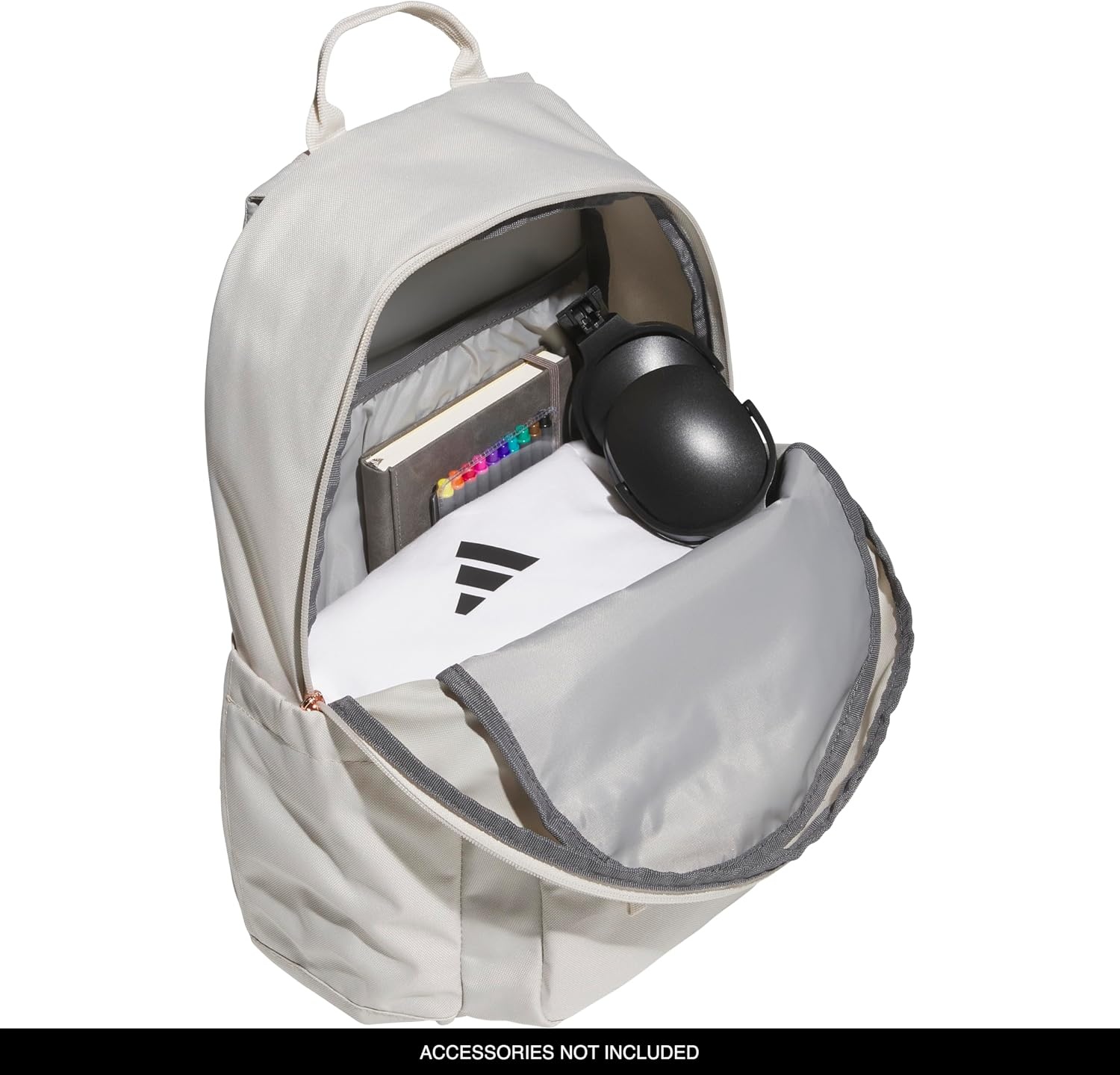 image:imageadidas Lineage Backpack for Laptop School and Travel 22LAlumina BeigeRose Gold