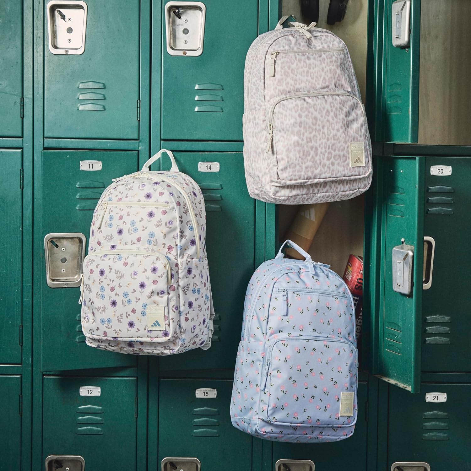 image:imageadidas Lineage Backpack for Laptop School and Travel 22LAlumina BeigeRose Gold
