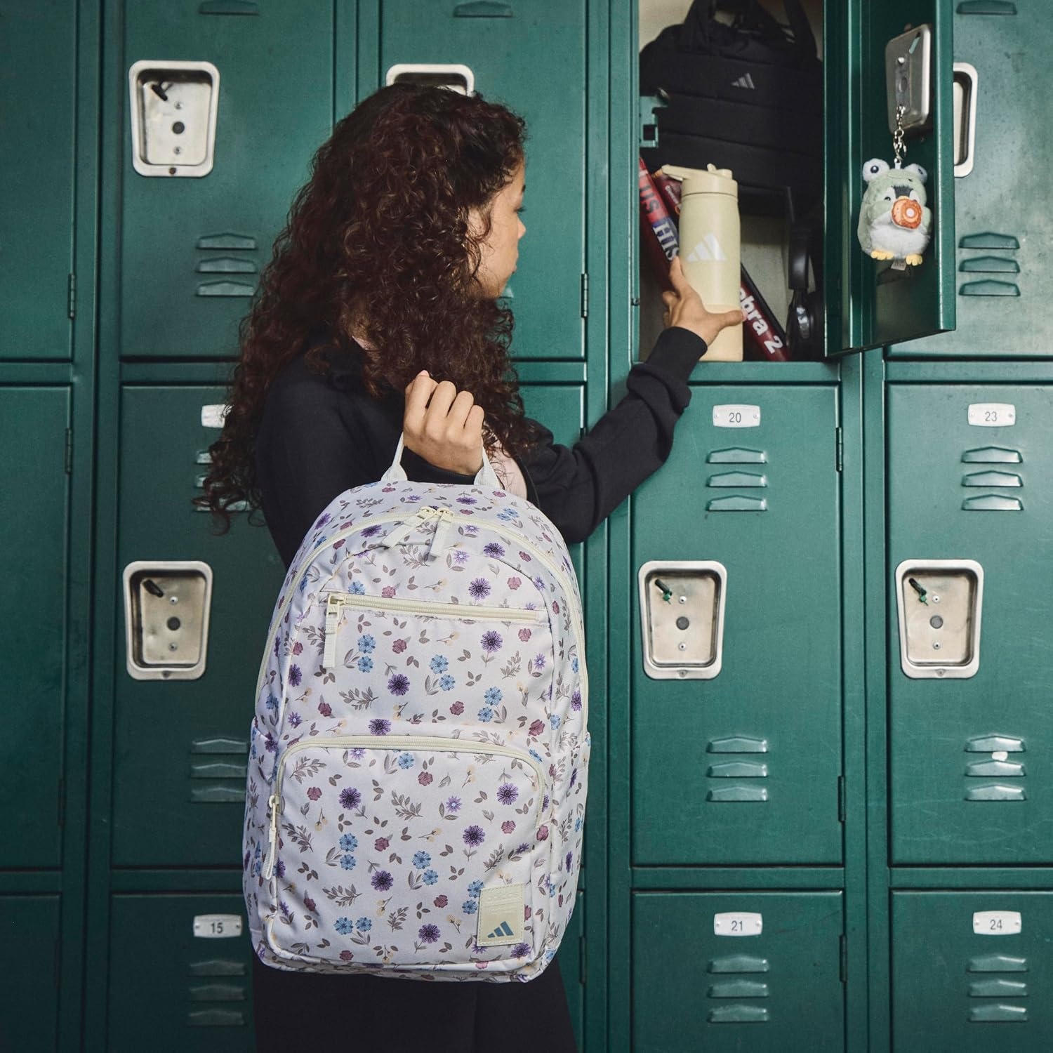 image:imageadidas Lineage Backpack for Laptop School and Travel 22LGrey StrataBlack