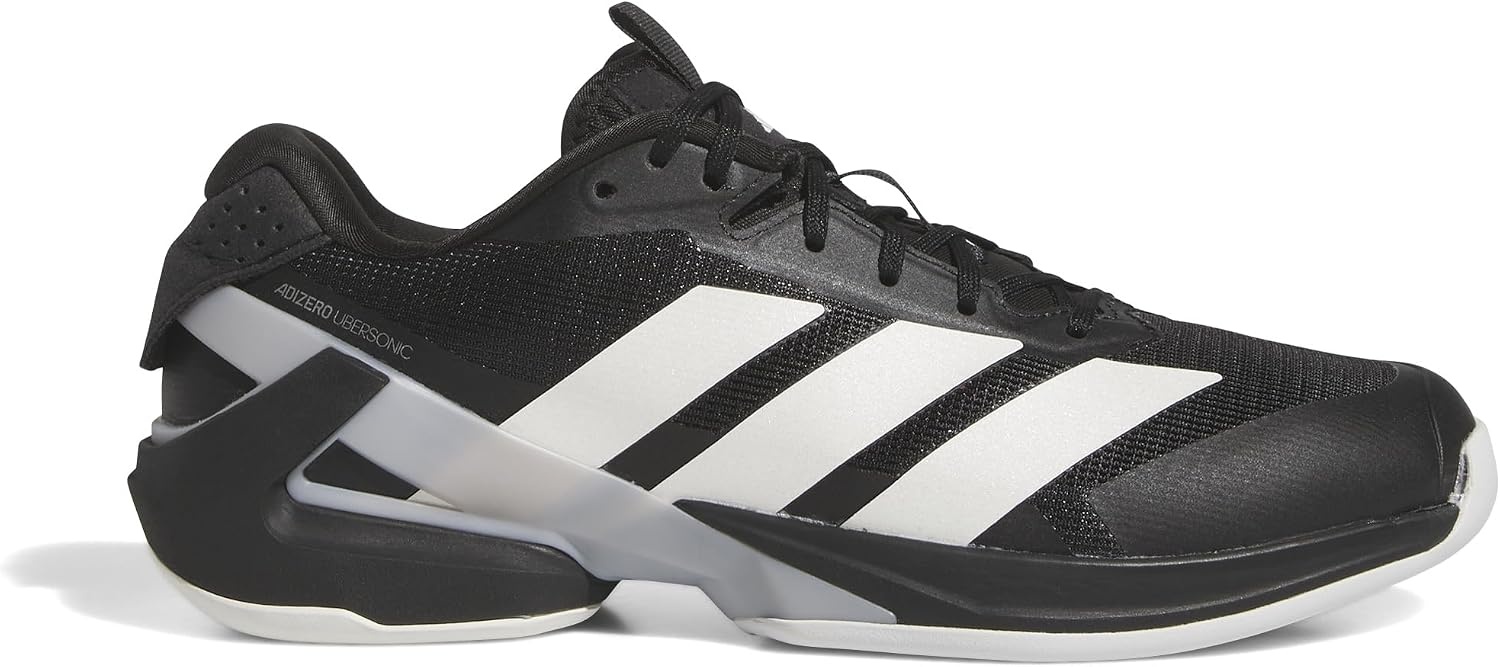 image:imageadidas Mens Adizero Ubersonic 5 Tennis ShoesBlackZero MetallicSilver Metallic