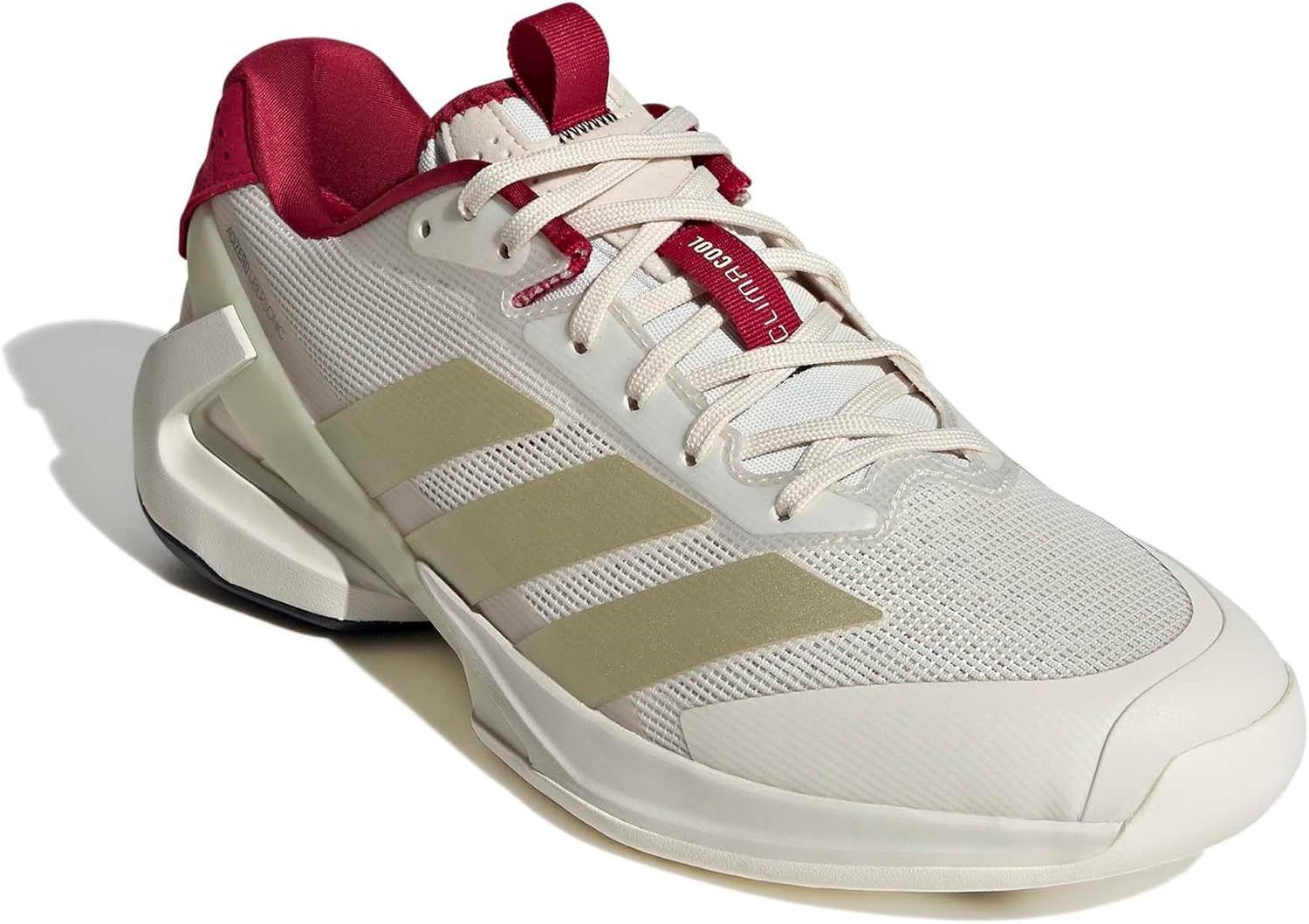 image:imageadidas Mens Adizero Ubersonic 5 Tennis ShoesChalk WhiteIce Gold MetallicLegend Ink