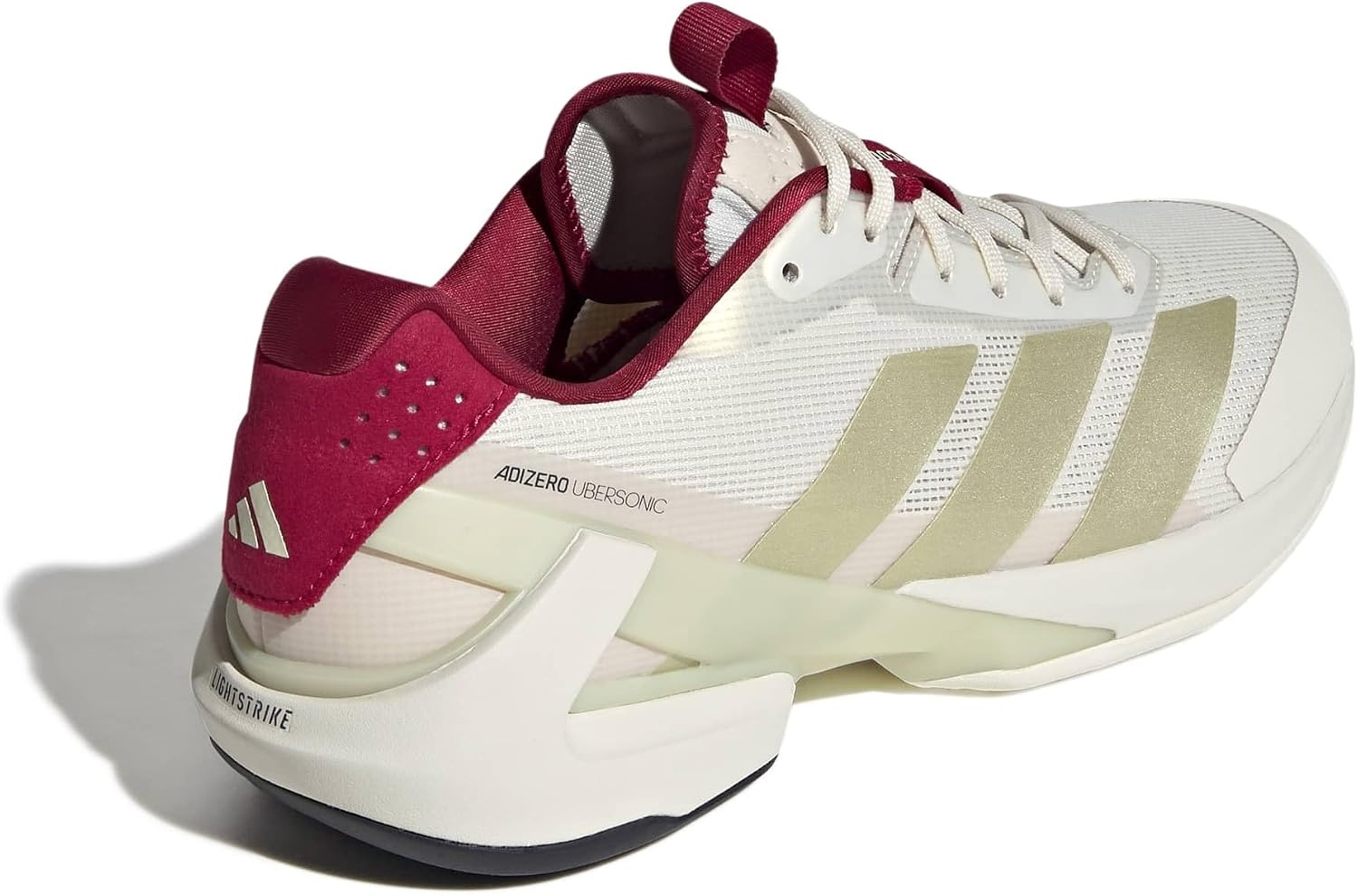 image:imageadidas Mens Adizero Ubersonic 5 Tennis ShoesChalk WhiteIce Gold MetallicLegend Ink