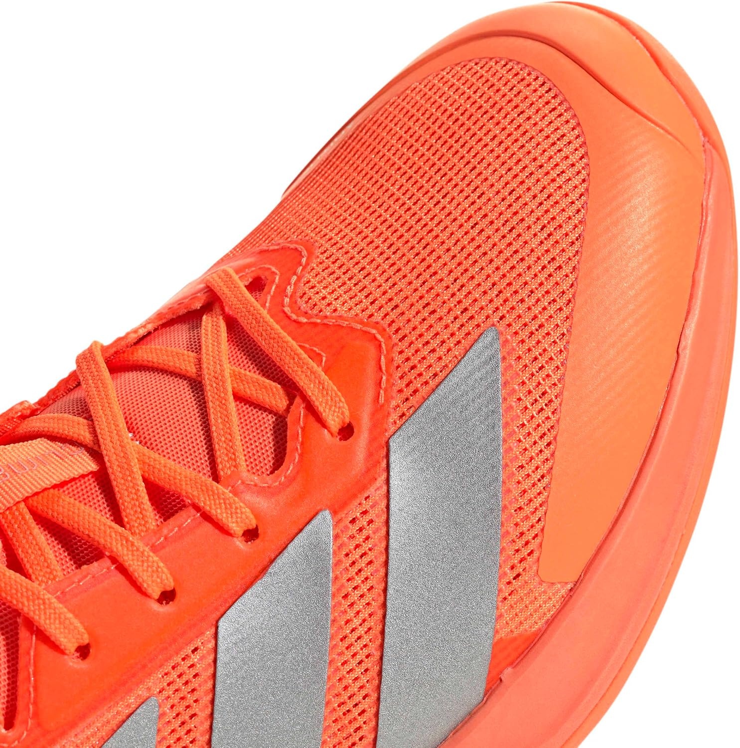 image:imageadidas Mens Adizero Ubersonic 5 Tennis ShoesLucid OrangeSilver MetallicBlack